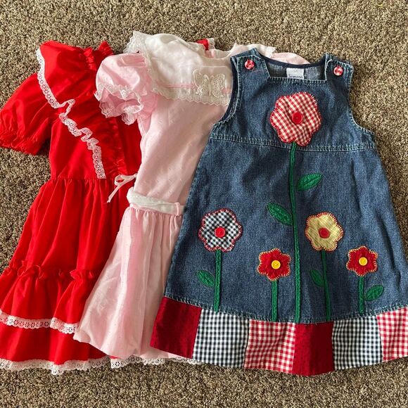 Vintage 5T girls dress bundle - Picture 1 of 4